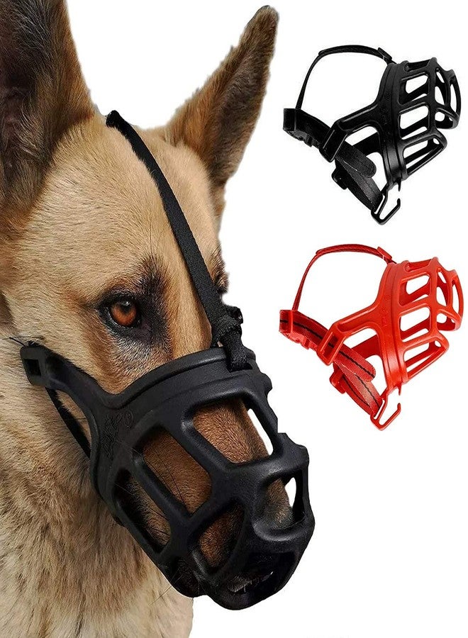Pups&Pets Imported Breathable Basket Muzzles for Small, Medium, Large and X-Large Dogs, Barking and Chewing, Best for Aggressive Dogs (Size - M, Medium, No. 3) - Image 1